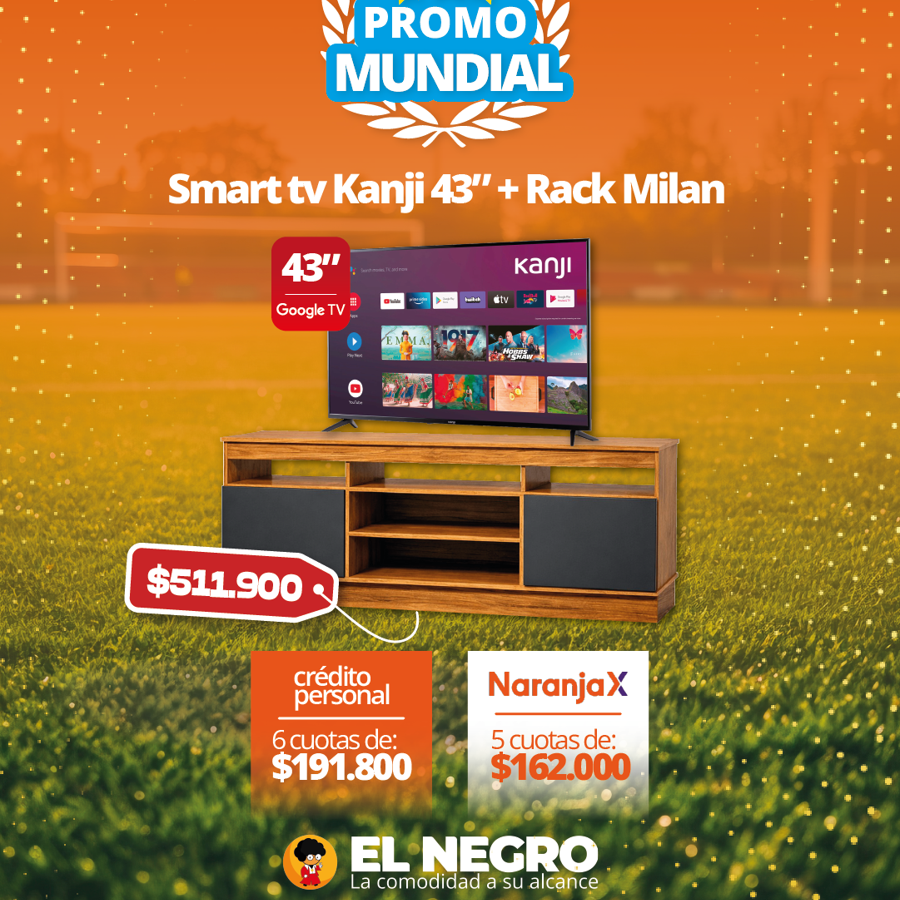 RACK MILAN PINOT MAXIMO CENTRO ENTRETENIMIENTO